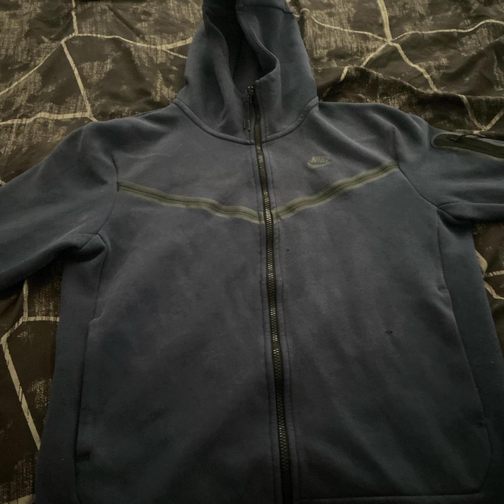 Nike Blue Performance Jacket with Chevron Design